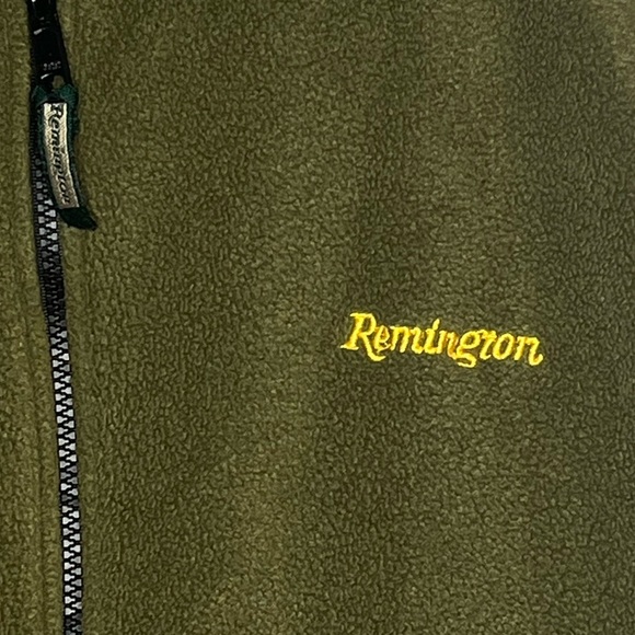VINTAGE Remington Green Fleece hunting vest Large - Picture 4 of 5